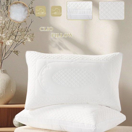 Luxurious Embroidered Pillow – Medium Soft, 50×75 cm