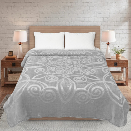 PROFESSOR DOUBLE EMBOSSED PLAIN BLANKET 220 * 240 CM