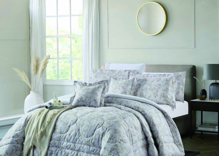 8-Piece Luxury Cotton Bedding Set with Silky Comforter – Ultra Cool & Soft