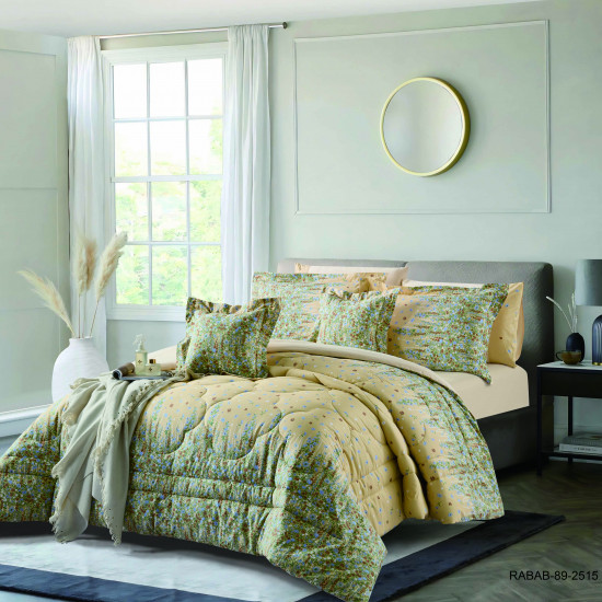 8-Piece Luxury Cotton Bedding Set with Silky Comforter – Ultra Cool & Soft