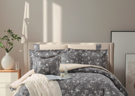 8-Piece Luxury Cotton Bedding Set with Silky Comforter – Ultra Cool & Soft