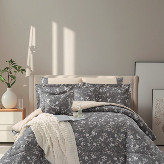 8-Piece Luxury Cotton Bedding Set with Silky Comforter – Ultra Cool & Soft