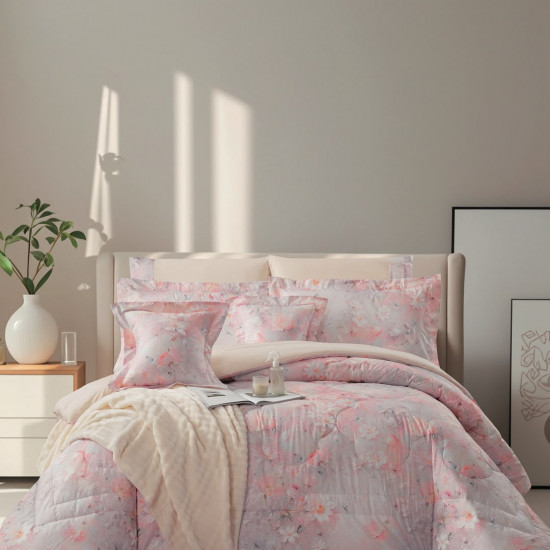 8-Piece Luxury Cotton Bedding Set with Silky Comforter – Ultra Cool & Soft