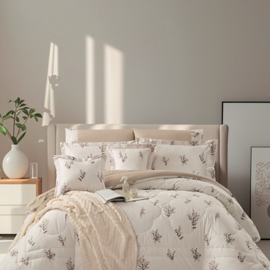 8-Piece Luxury Cotton Bedding Set with Silky Comforter – Ultra Cool & Soft
