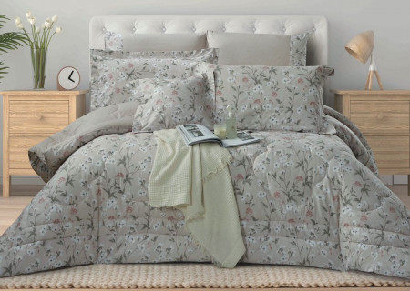 100% COTTON DUVET COVER 6PCS SET SUPERKING SIZE 240X260CM(Without filling)