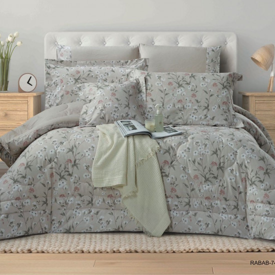 100% COTTON DUVET COVER 6PCS SET SUPERKING SIZE 240X260CM(Without filling)