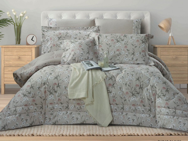 100% COTTON DUVET COVER 6PCS SET SUPERKING SIZE 240X260CM(Without filling)