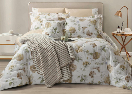 100% COTTON DUVET COVER 6PCS SET SUPERKING SIZE 240X260CM(Without filling)