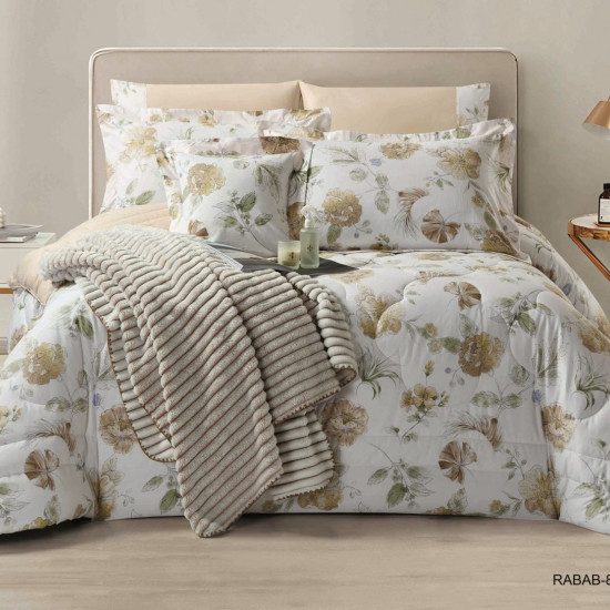 100% COTTON DUVET COVER 6PCS SET SUPERKING SIZE 240X260CM(Without filling)