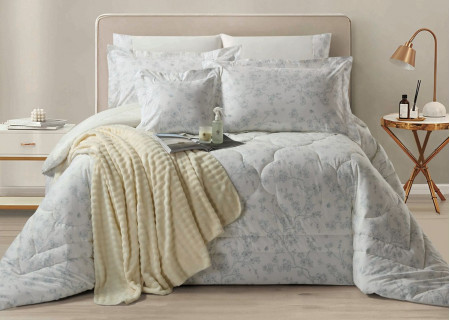 100% COTTON DUVET COVER 6PCS SET SUPERKING SIZE 240X260CM(Without filling)