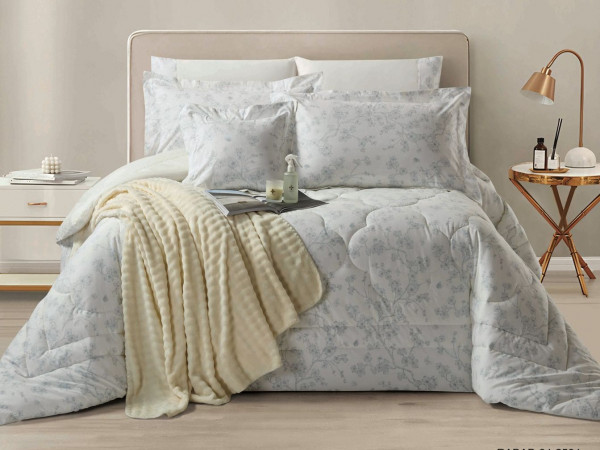 100% COTTON DUVET COVER 6PCS SET SUPERKING SIZE 240X260CM(Without filling)