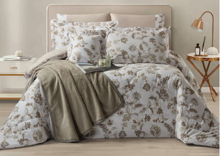 100% COTTON DUVET COVER 6PCS SET SUPERKING SIZE 240X260CM(Without filling)