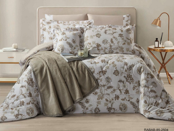 100% COTTON DUVET COVER 6PCS SET SUPERKING SIZE 240X260CM(Without filling)