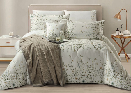 100% COTTON DUVET COVER 6PCS SET SUPERKING SIZE 240X260CM(Without filling)