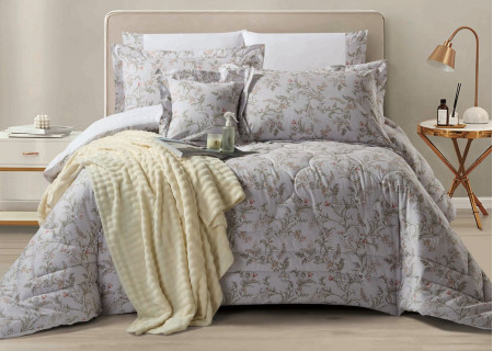 100% COTTON DUVET COVER 6PCS SET SUPERKING SIZE 240X260CM(Without filling)