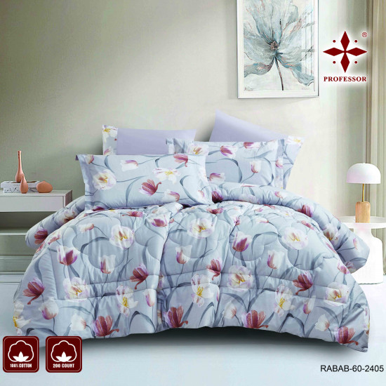 100% COTTON DUVET COVER 6PCS SET SUPERKING SIZE 240X260CM