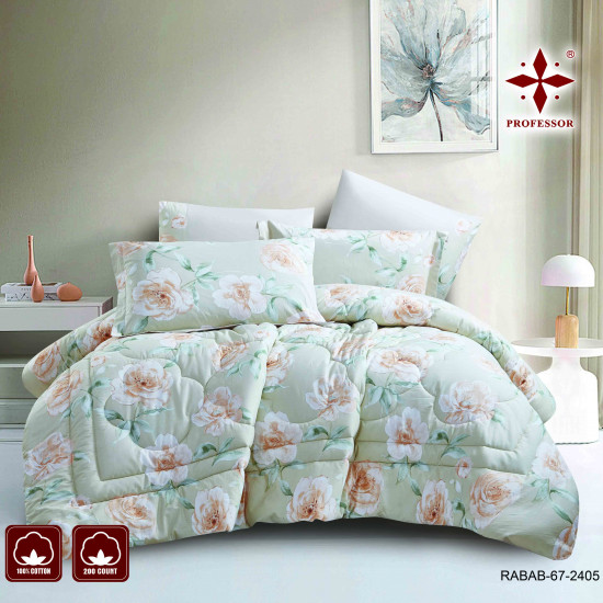 100% Pure Cotton 6 Pcs Comforter Set