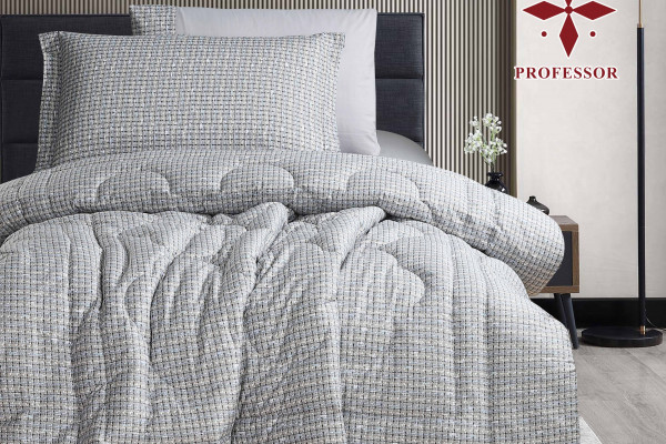 4-Piece Single Size Comforter Set - 100% Cotton