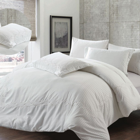 Elegant 6-Piece Bedding Set – Comforter, Fitted Sheet & Pillowcases (230x250 cm)