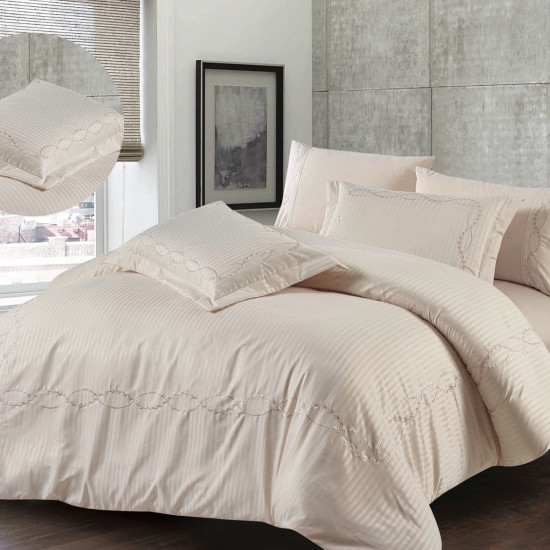 Elegant 6-Piece Bedding Set – Comforter, Fitted Sheet & Pillowcases (230x250 cm)