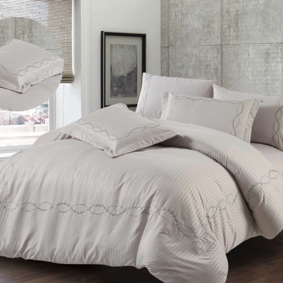 Elegant 6-Piece Bedding Set – Comforter, Fitted Sheet & Pillowcases (230x250 cm)