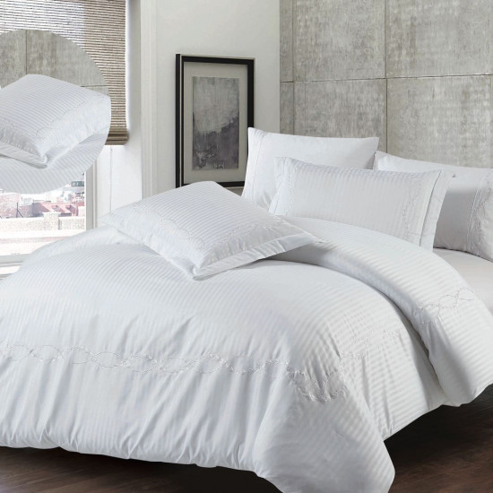 Elegant 6-Piece Bedding Set – Comforter, Fitted Sheet & Pillowcases (230x250 cm)