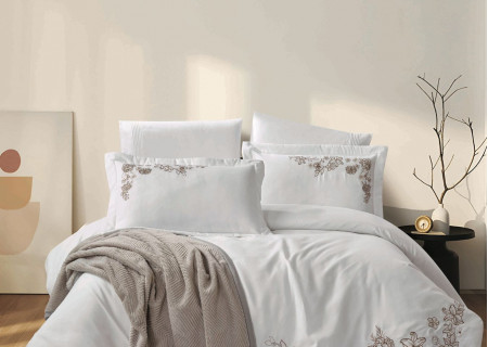 6-Piece Embroidered Comforter Bedding Set