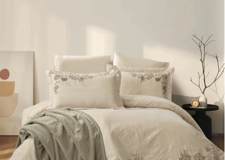 6-Piece Embroidered Comforter Bedding Set