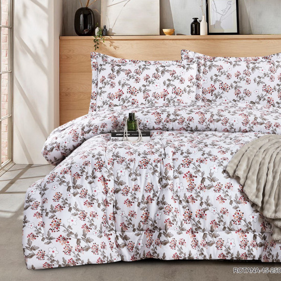 Queen Size 4PCS Bedding Set – Comforter, Fitted Sheet & Pillowcases