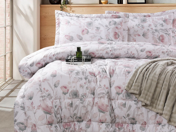 Queen Size 4PCS Bedding Set – Comforter, Fitted Sheet & Pillowcases