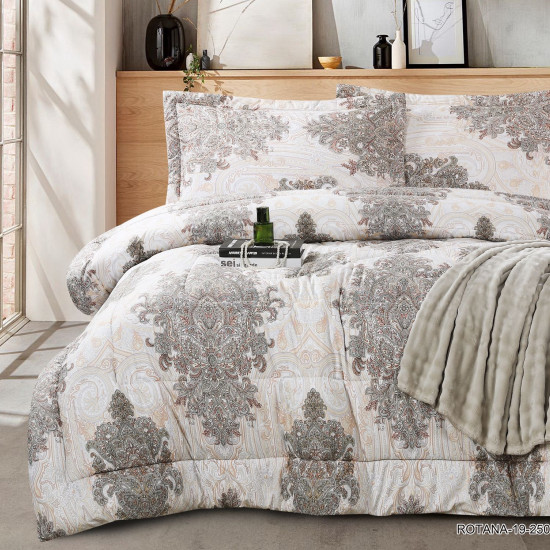 Queen Size 4PCS Bedding Set – Comforter, Fitted Sheet & Pillowcases Queen Size 4PCS Bedding Set – Comforter, Fitted Sheet & Pillowcases
