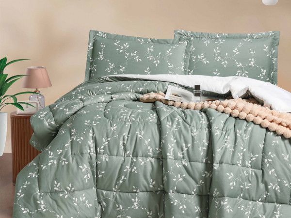 Queen Size 4PCS Bedding Set – Comforter, Fitted Sheet & Pillowcases