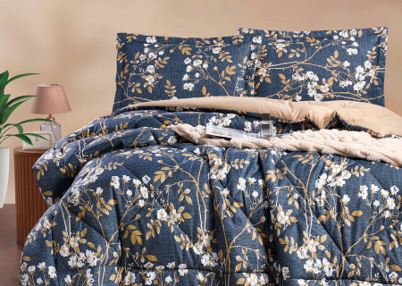 Queen Size 4PCS Bedding Set – Comforter, Fitted Sheet & Pillowcases