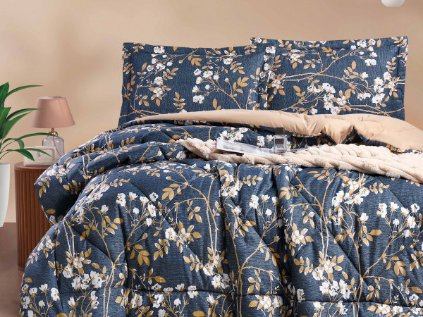 Queen Size 4PCS Bedding Set – Comforter, Fitted Sheet & Pillowcases