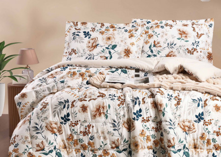 Queen Size 4PCS Bedding Set – Comforter, Fitted Sheet & Pillowcases