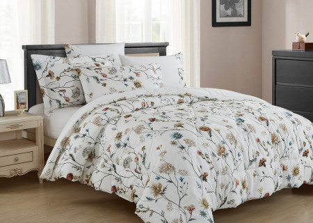 100% Pure Cotton 6 Pcs Comforter Set