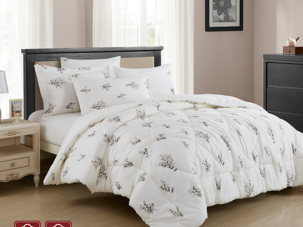 100% COTTON DUVET COVER 6PCS SET SUPERKING SIZE 240X260CM