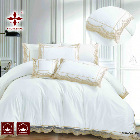 100% PURE COTTON 7PC COMFORTER SET-DOUBLE - SUPERKING SIZE - 240*260