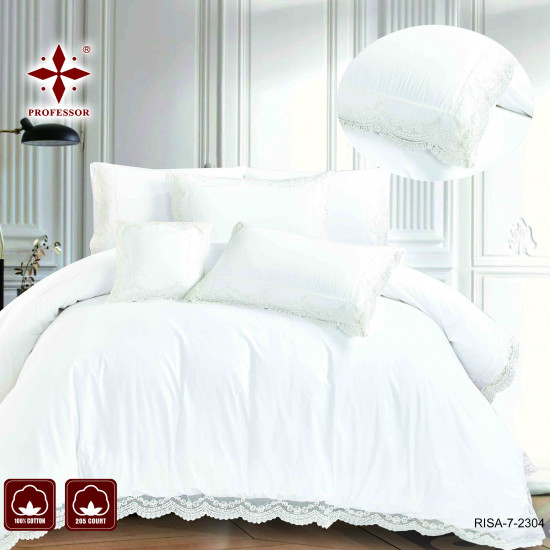 100% PURE COTTON 7PC COMFORTER SET-DOUBLE - SUPERKING SIZE - 240*260