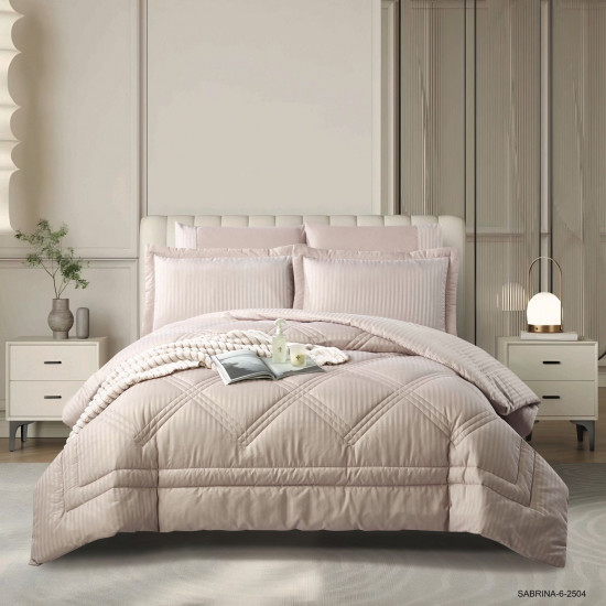 6-Piece Double Super King Size Comforter Set