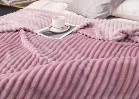 Soft & Elegant Single Size Flannel Blanket  160X240 cm