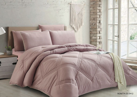 4PC COMFORTER SET-SINGLE 160 × 220 cm