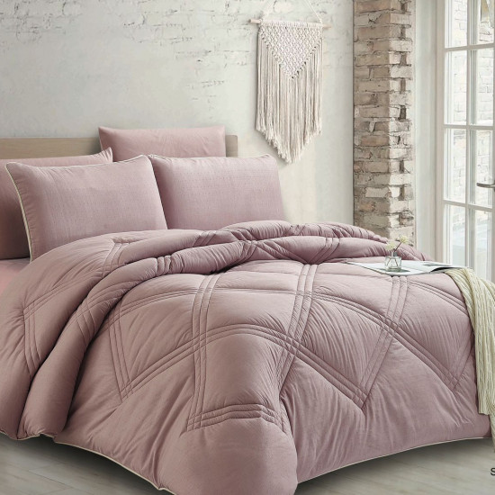 4PC COMFORTER SET-SINGLE 160 × 220 cm