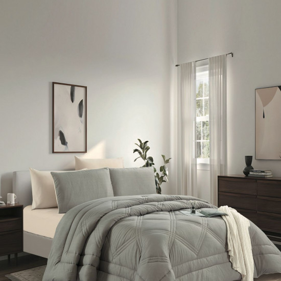4PC COMFORTER SET-SINGLE 160 × 220 cm
