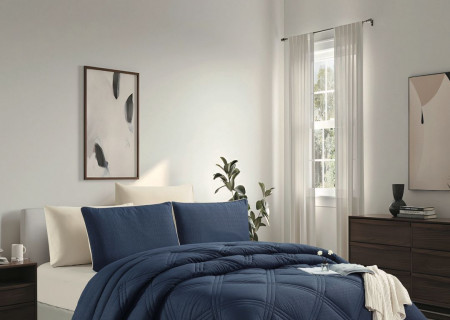 4PC COMFORTER SET-SINGLE 160 × 220 cm