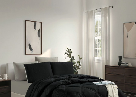 4PC COMFORTER SET-SINGLE 160 × 220 cm