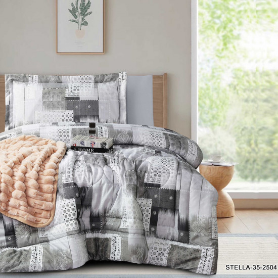 4-Piece Single Size Comforter Set 4-Piece Single Size Comforter Set