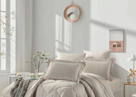 Premium Double 6-Piece Comforter Bedding Set – 100% Cotton | 300 Thread Count