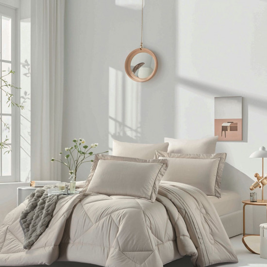 Premium Double 6-Piece Comforter Bedding Set – 100% Cotton | 300 Thread Count