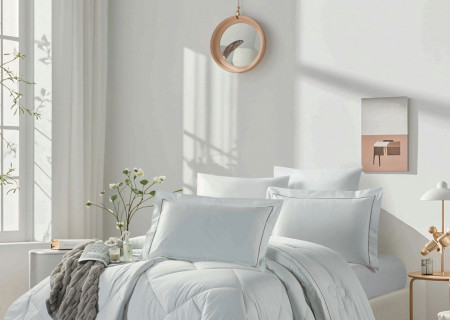 Premium Double 6-Piece Comforter Bedding Set – 100% Cotton | 300 Thread Count